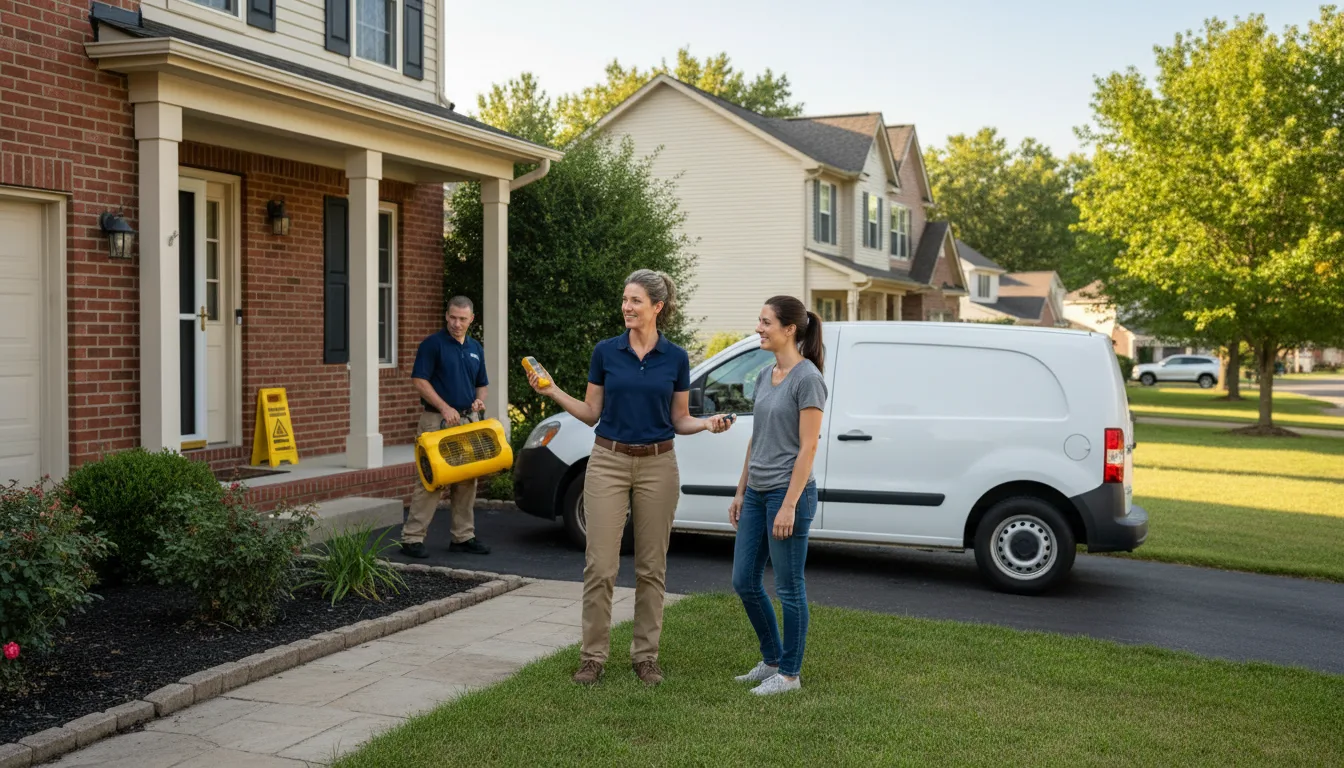 Residential water damage restoration in Kilgore, NE